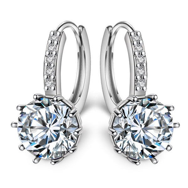 New Vintage Earrings Rose Gold Crystal