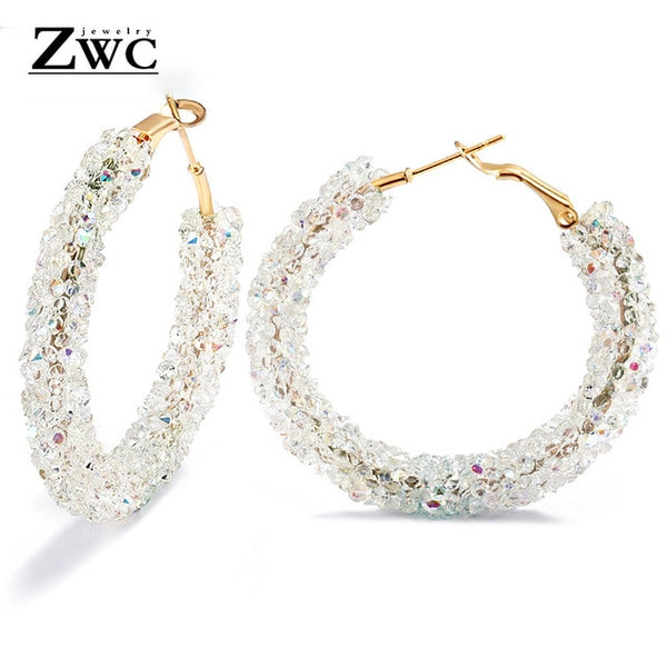 Big Earrings for Women Female Fashion Gold
