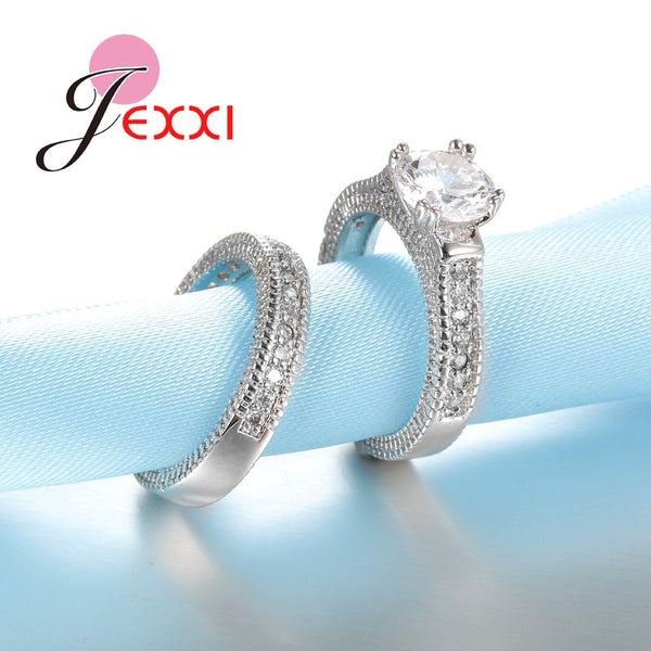 Silver Ring Sets 2 PCS Bijoux