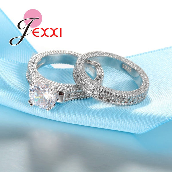 Silver Ring Sets 2 PCS Bijoux