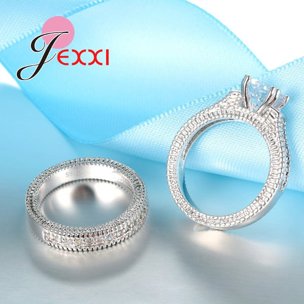 Silver Ring Sets 2 PCS Bijoux