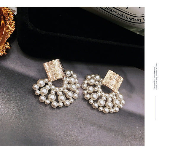 Vintage Simulated-pearl Geometric