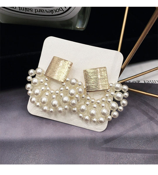 Vintage Simulated-pearl Geometric