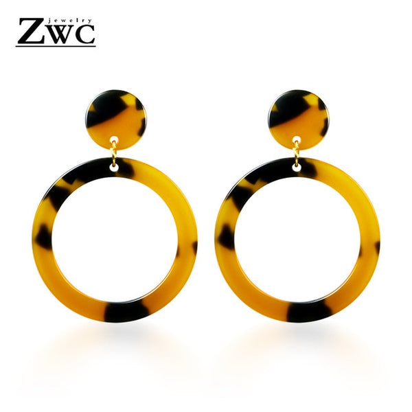 Big Earrings for Women Female Fashion Gold