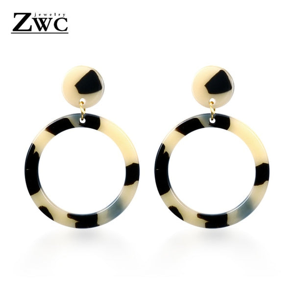 Big Earrings for Women Female Fashion Gold