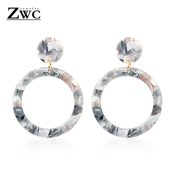 Big Earrings for Women Female Fashion Gold