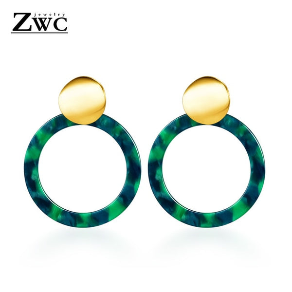 Big Earrings for Women Female Fashion Gold