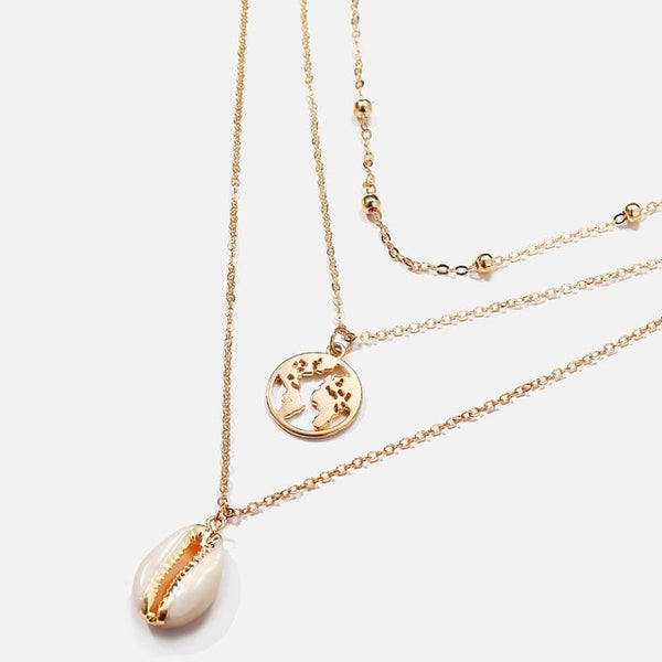 Pearl Sea Shell Earrings For Women Gold Color