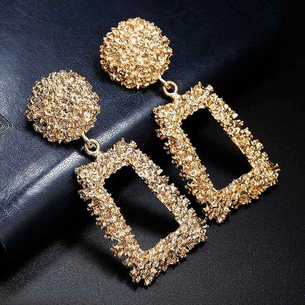 Big Vintage Earrings  gold