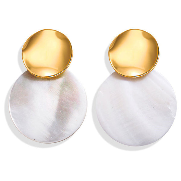 Earrings Gold Drop Earrings For Women Round