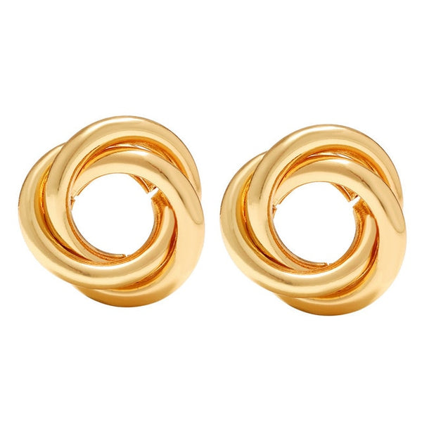 Earrings Gold Drop Earrings For Women Round