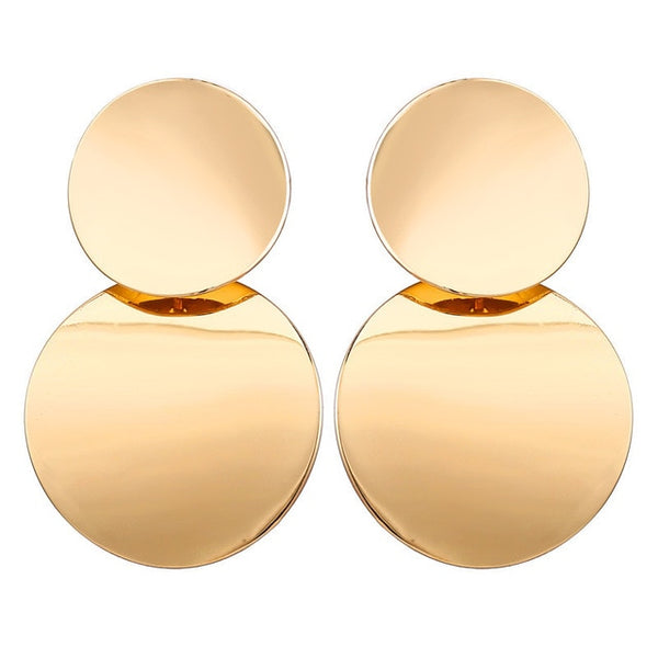 Earrings Gold Drop Earrings For Women Round