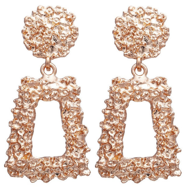Earrings Gold Drop Earrings For Women Round