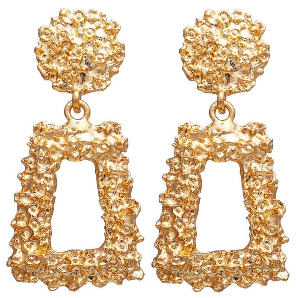 Earrings Gold Drop Earrings For Women Round