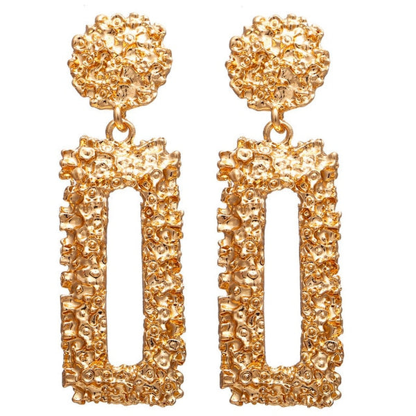 Earrings Gold Drop Earrings For Women Round