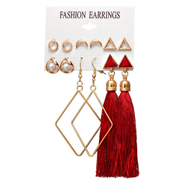 Long Earrings Set For Women