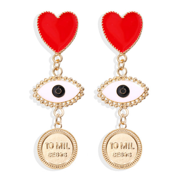 Earrings Gold Drop Earrings For Women Round