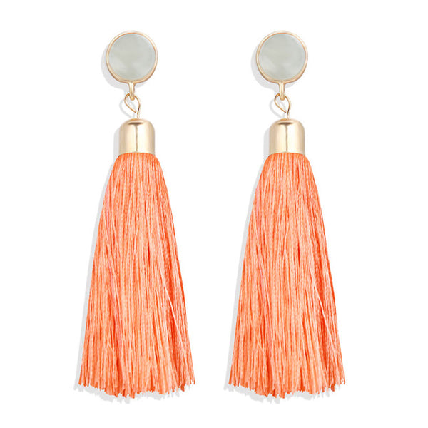 Earrings Gold Drop Earrings For Women Round