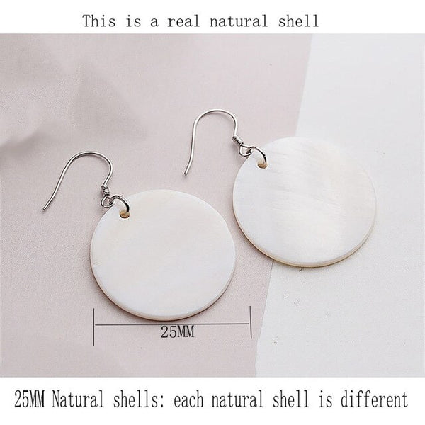 Fashion Round Shell Pendant