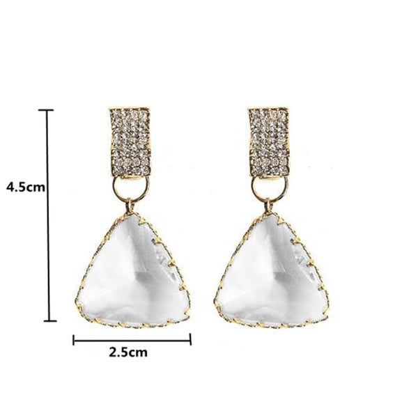 New Bijoux Triangle Clear Crystal