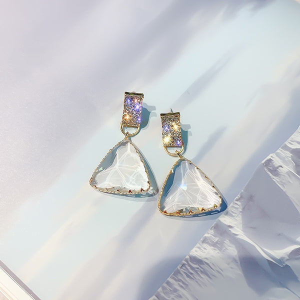 New Bijoux Triangle Clear Crystal