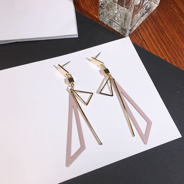 Korean Creative Long Statement Geometric Triangle