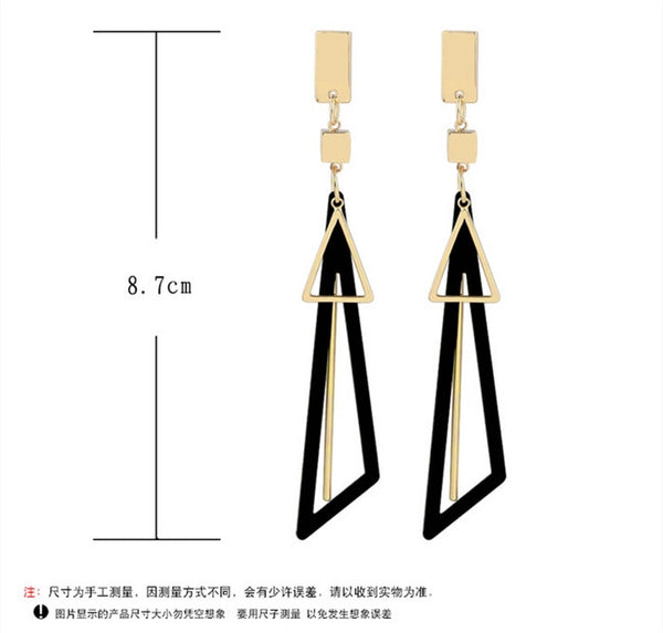 Korean Creative Long Statement Geometric Triangle