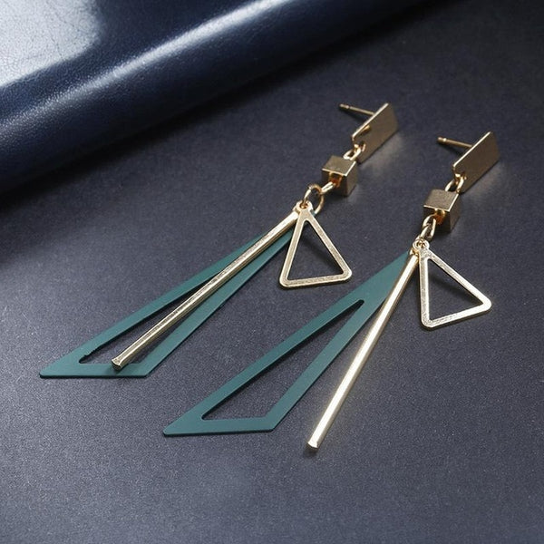 Korean Creative Long Statement Geometric Triangle