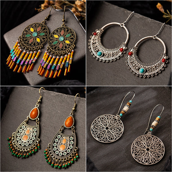 Vintage Ethnic Dangle Drop Earrings